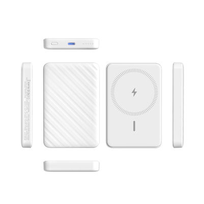 بانک برق مغناطیسی بی سیم 5000mAh شارژر قابل حمل Magsafe سبک وزن