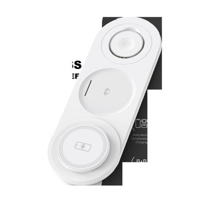 ایستگاه شارژ بی سیم چند دستگاه 3 در 1 برای آیفون Apple Watch AirPods با قدرت 10W / 7.5W / 5W نوع C