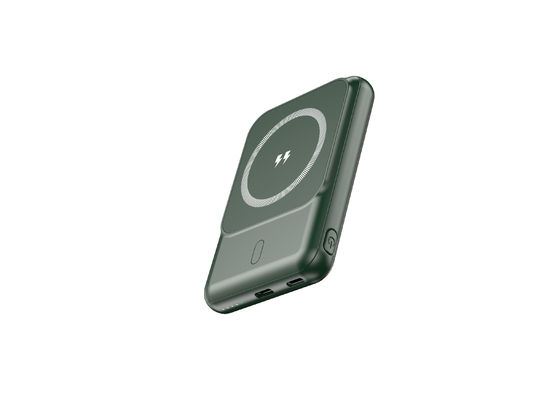 مقناطیس بی سیم 5000mah بانک برق 5W/7.5W شارژ باتری پلیمر لی برای شارژ قابل حمل امن