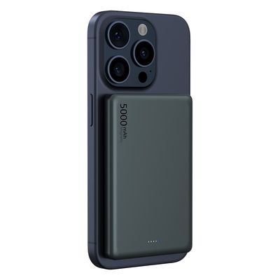 بانک برق مغناطیسی با خروجی بی سیم 5W 7.5W 10W ABS PC باتری آلومینیوم آلیاژ لی پلیمر
