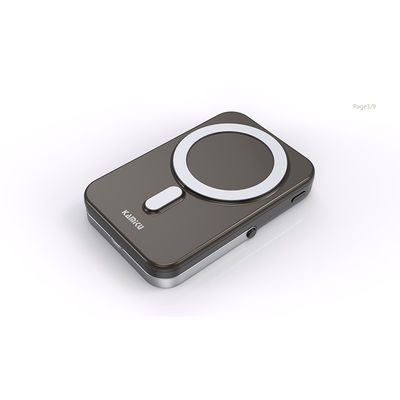 بانک برق بدون سیم 10000mah مغناطیسی با خروجی 5W / 7.5W / 10W / 15W خروجی نوع C ورودی و محافظت از شارژ بیش از حد