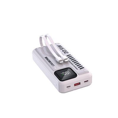 قیمت خوب بانک برق شارژ سریع قابل حمل 20000mah USB C بانک برق ساخته شده در کابل آنلاین