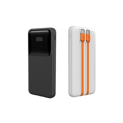 کیفیت بانک برق 10000mah با کابل داخلی بانک برق با کابل USB C کارخانه