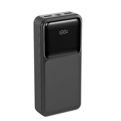 قیمت خوب بانک برق کابل قابل حمل سیاه 20000mAh بانک برق کابل نوع C آنلاین
