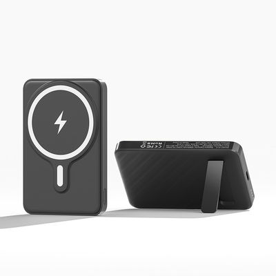 قیمت خوب شارژر تلفن همراه مغناطیسی جهانی 5000mAh بانک برق تاشو سیاه آنلاین