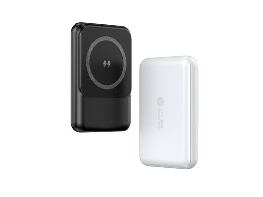 قیمت خوب بانک برق آهنربا بی سیم 5000mah باتری پلیمر لی شارژ 12V-1.67A خروجی ضد آتش ABS PC آنلاین