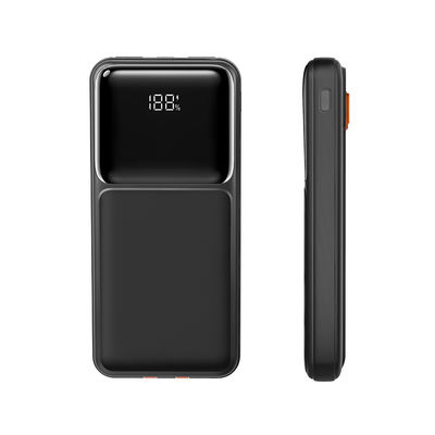 قیمت خوب 10000mAh شارژ سریع بانک برق قابل حمل همراه با کابل داخلی آنلاین