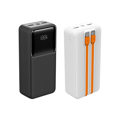 قیمت خوب شارژ سریع در کابل ساخته شده بانک برق 30000mAh سازگاری جهانی آنلاین